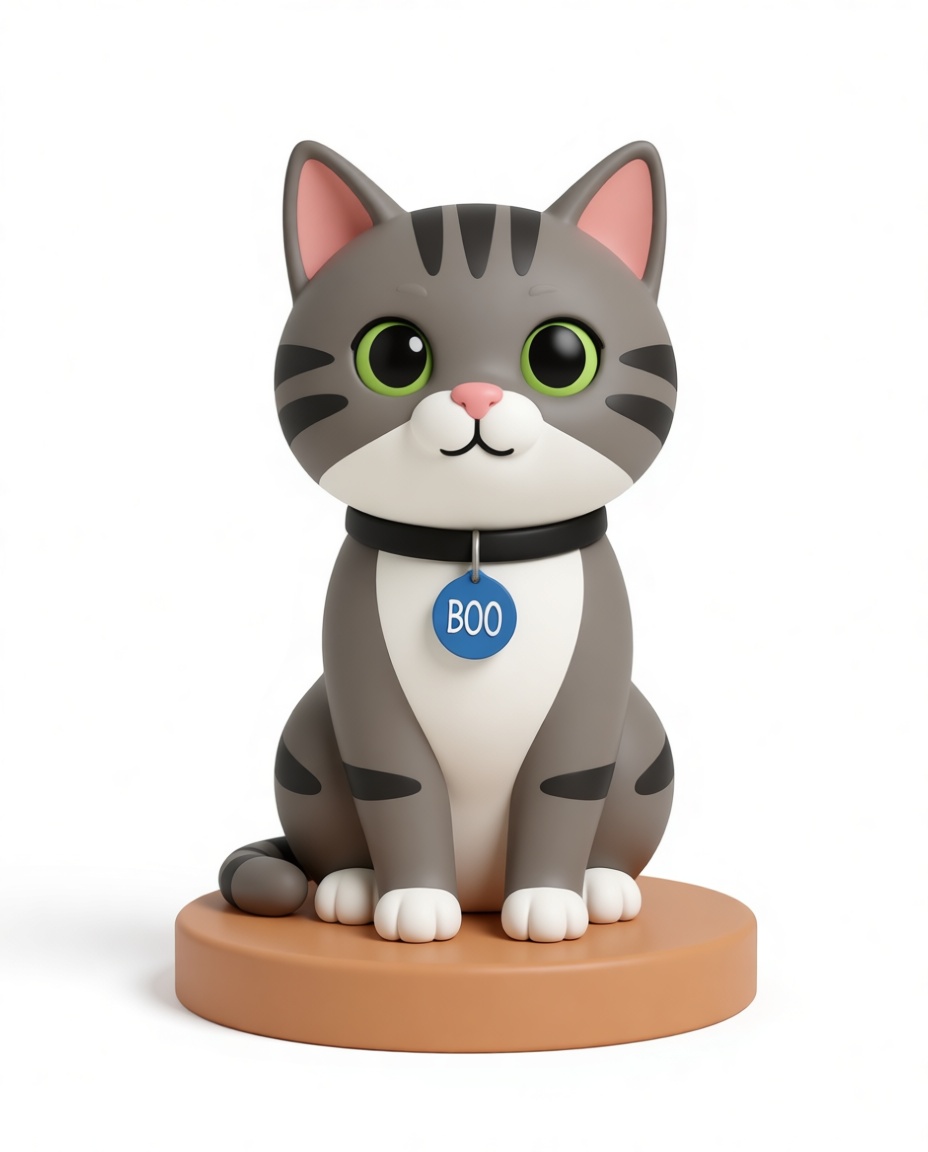 Tabby Cat Figurine free 3D printable STL