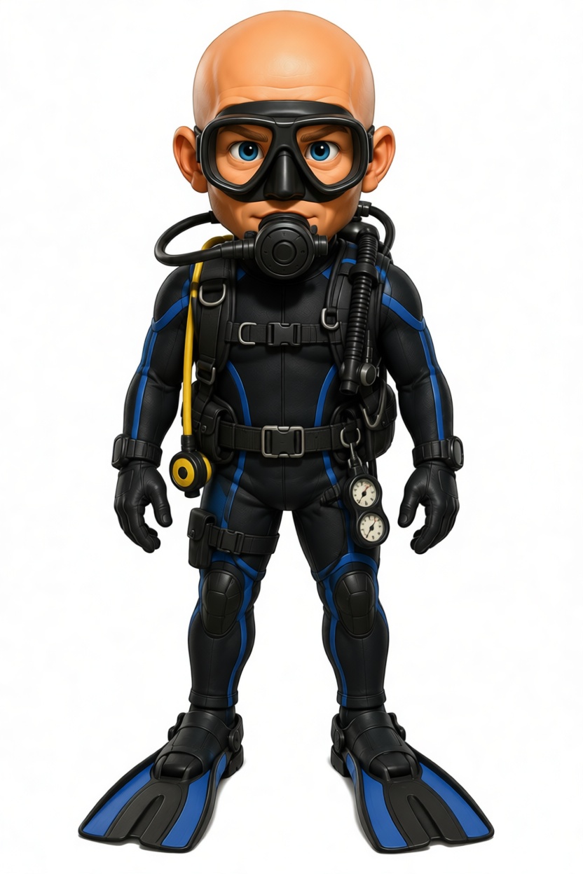 Scuba Diver Figurine free 3D printable STL