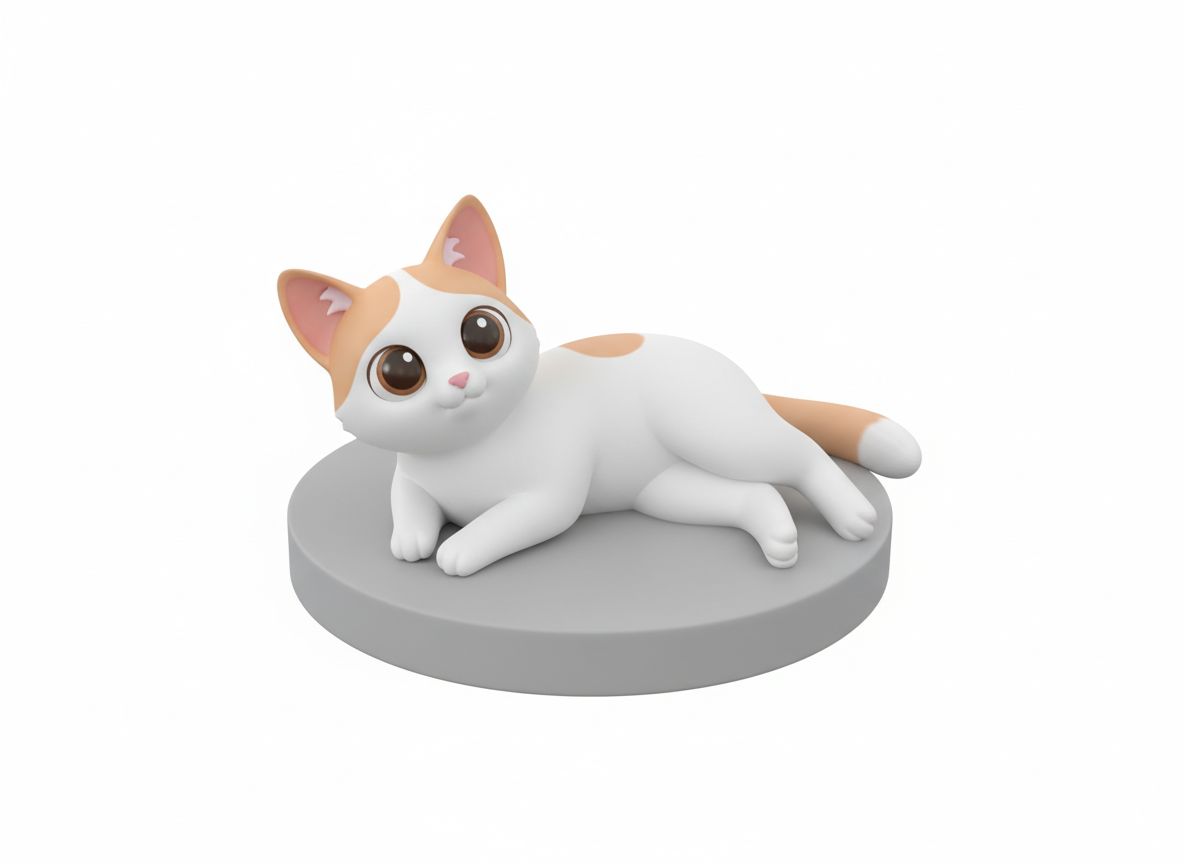 Calico Cat Figure free 3D printable STL