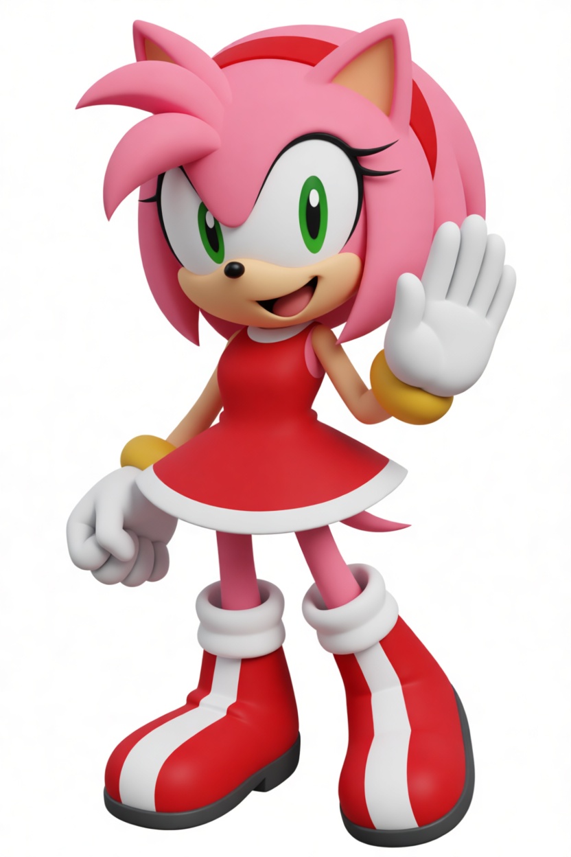 Amy Rose Figurine free 3D printable STL