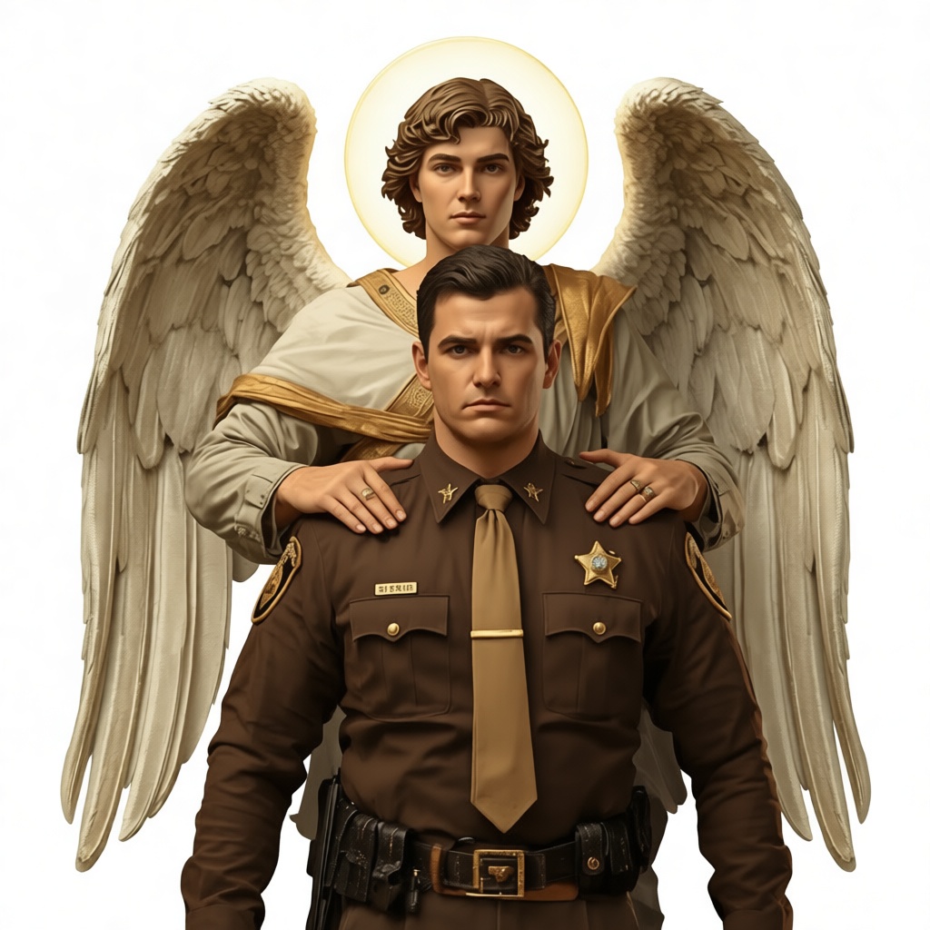 Archangel Michael and Sheriff Figurine free 3D printable STL