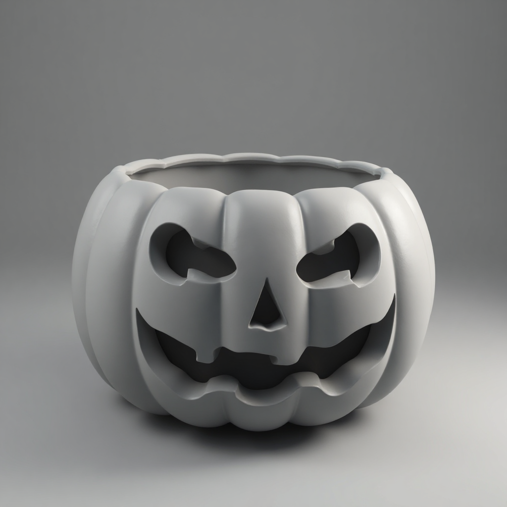 Halloween Pumpkin Bowl free 3D printable STL