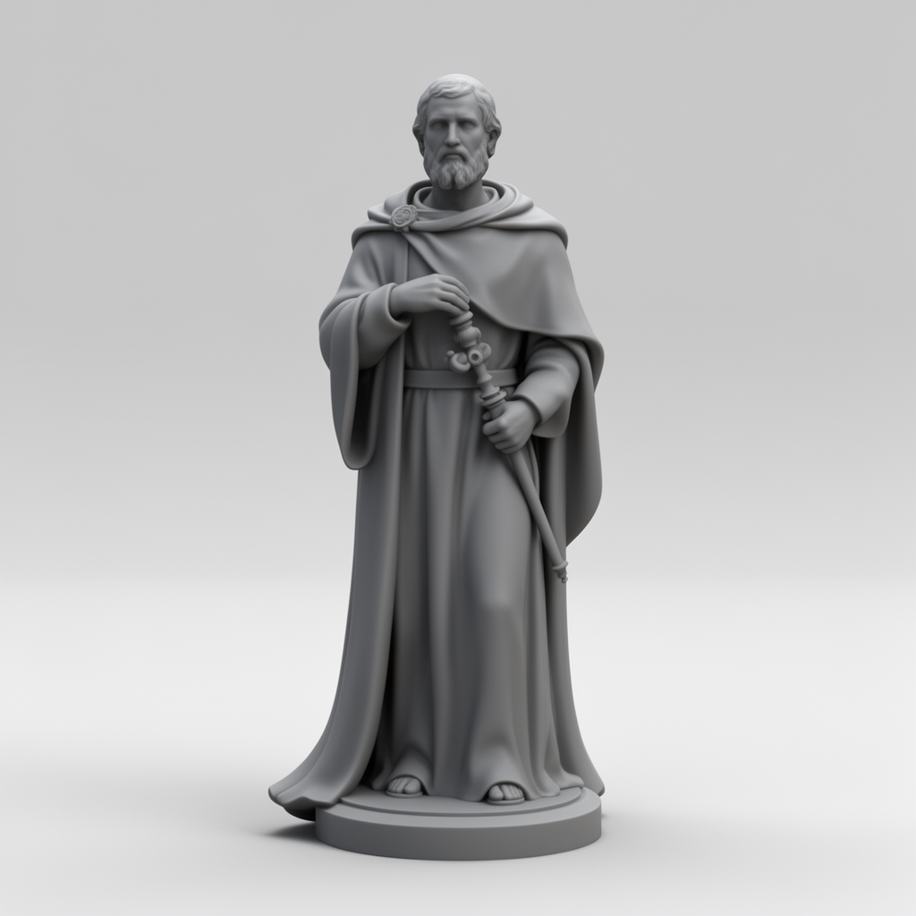 San Cristobal Statue free 3D printable STL