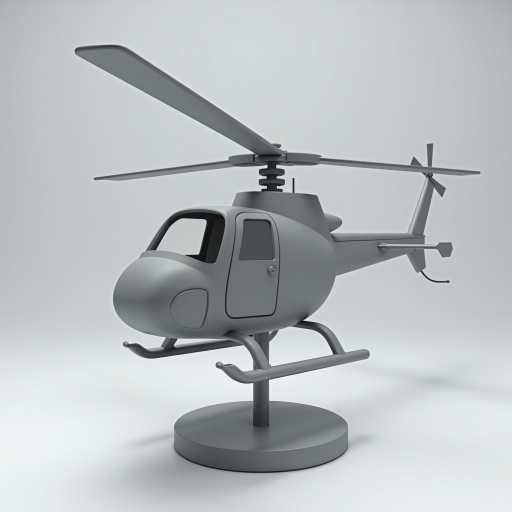 Stylish Helicopter Model free 3D printable STL