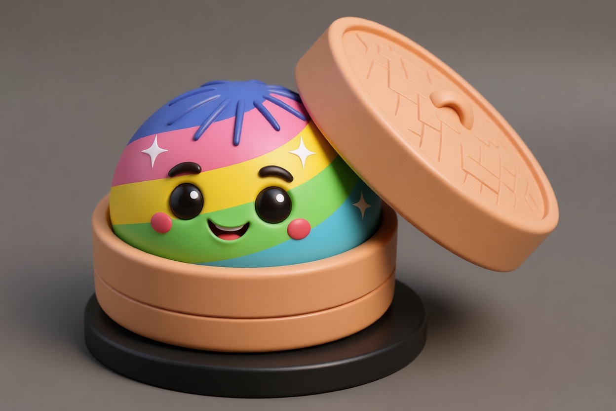 Rainbow Mochi Figurine free 3D printable STL