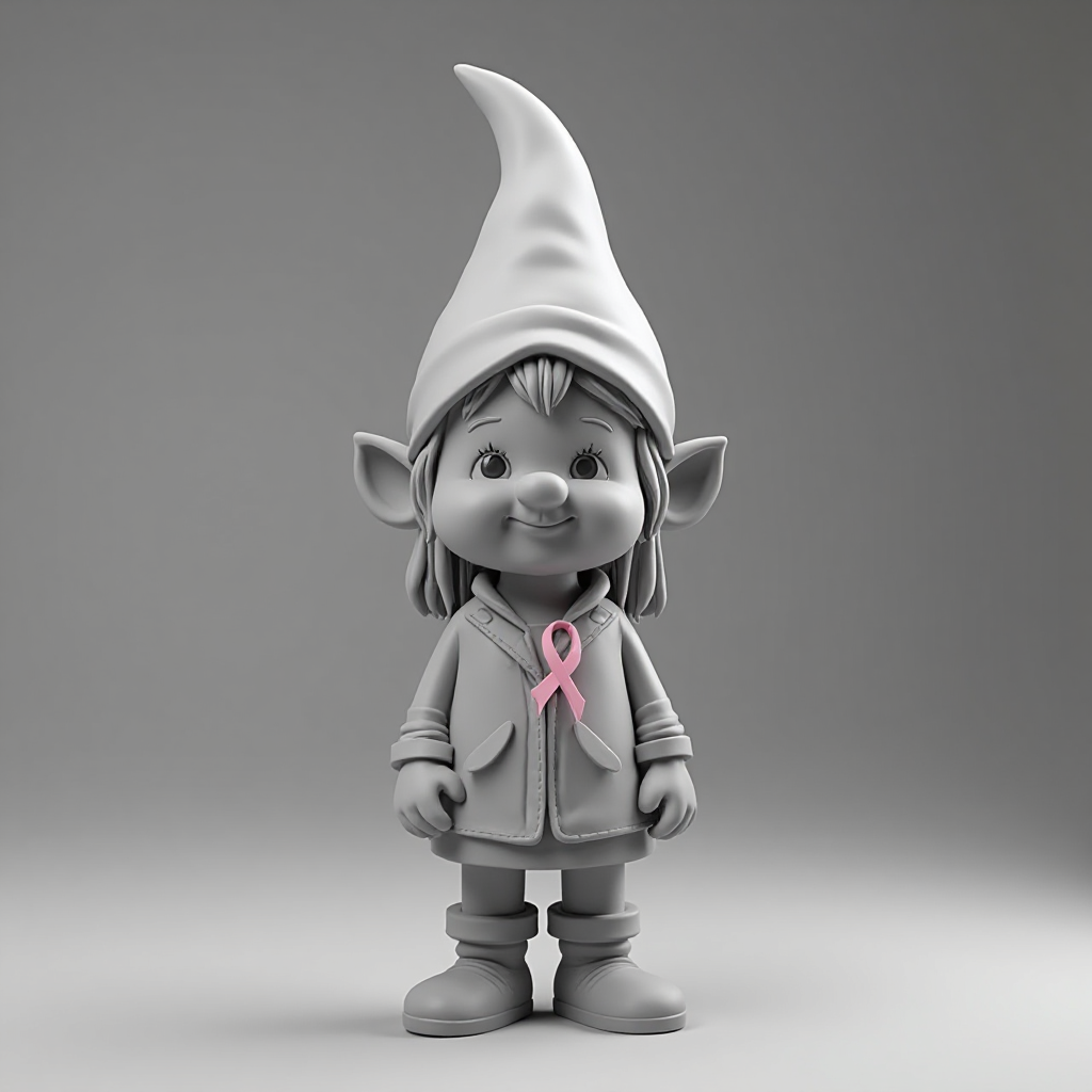 Female Gnome Figurine free 3D printable STL