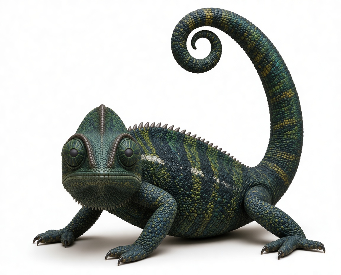 Chameleon Figurine free 3D printable STL