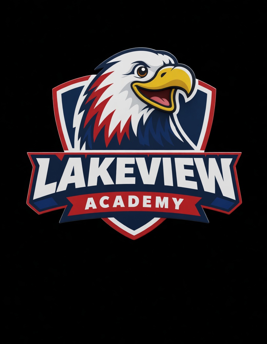 Lakeview Academy Eagle Emblem free 3D printable STL