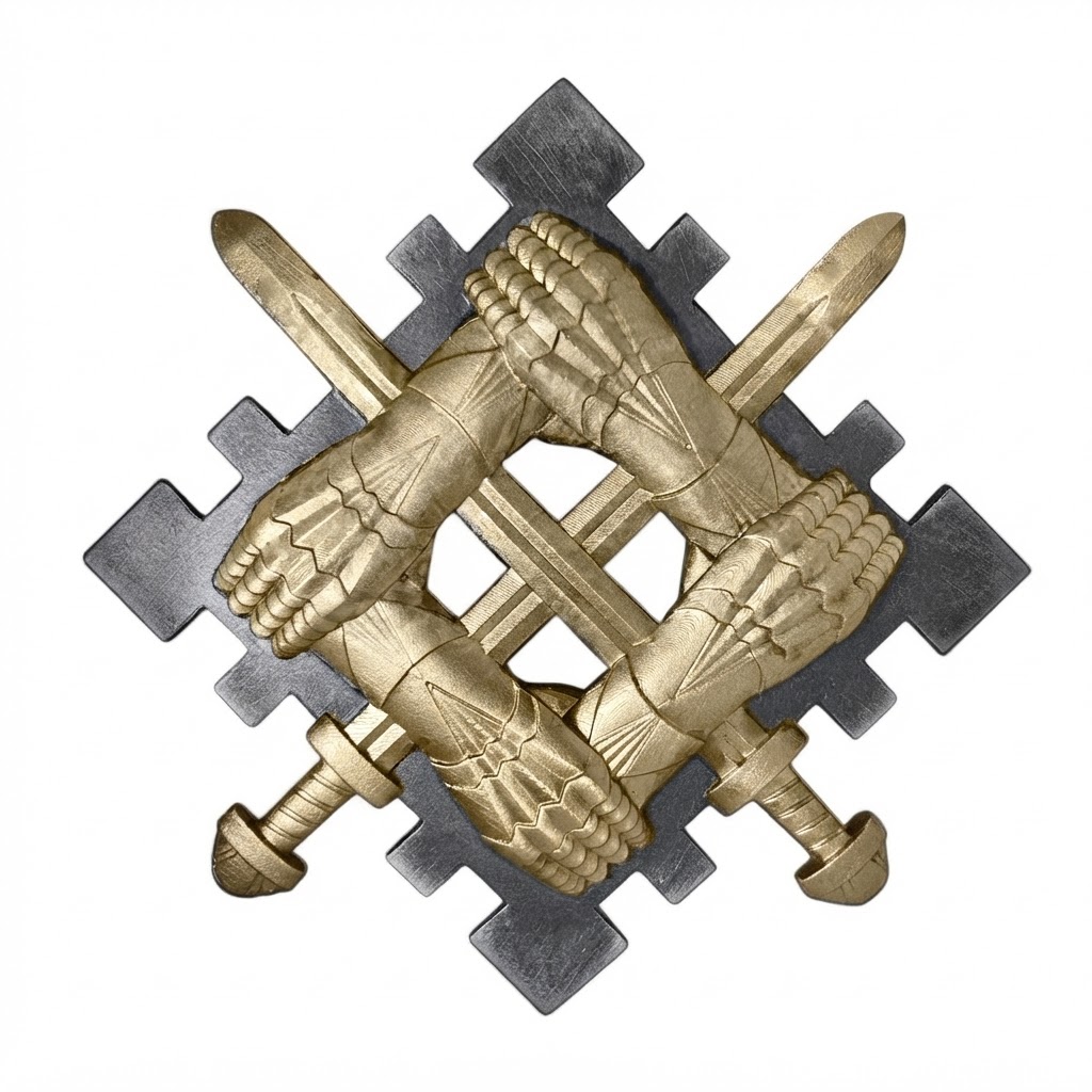Four Gauntlets Emblem free 3D printable STL