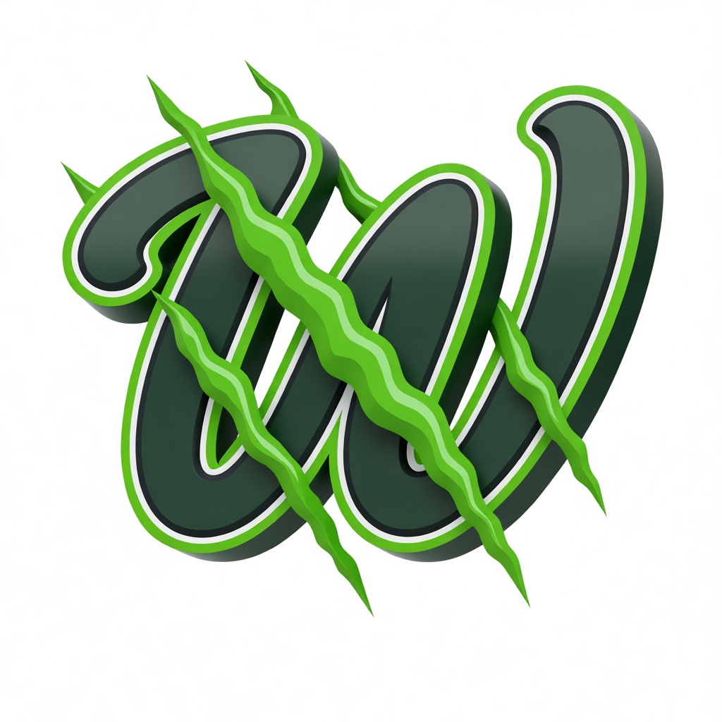 Wolf Claw Letter W free 3D printable STL