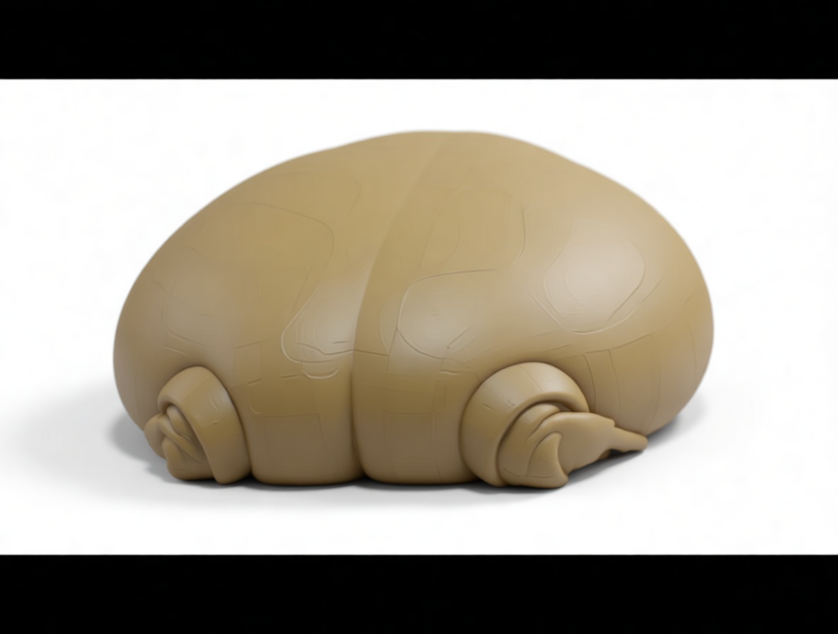Sleeping Bear Figurine free 3D printable STL