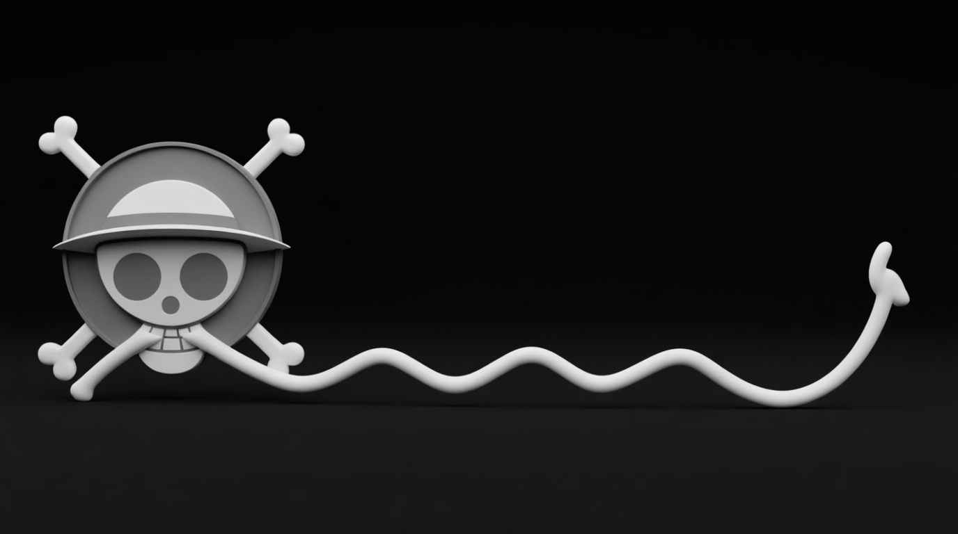 Straw Hat Pirates Jolly Roger free 3D printable STL