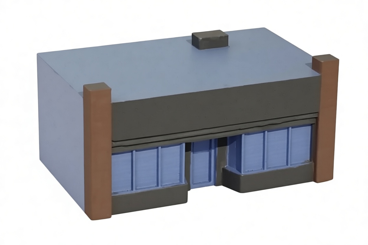 Modern Storefront Model free 3D printable STL