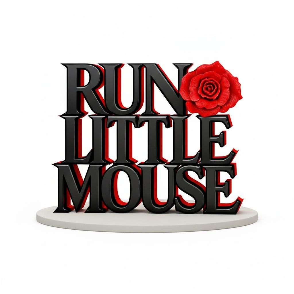 Run Little Mouse Sign free 3D printable STL