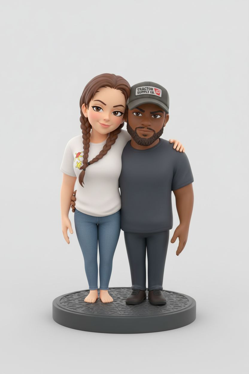 Cute Couple Figurine free 3D printable STL