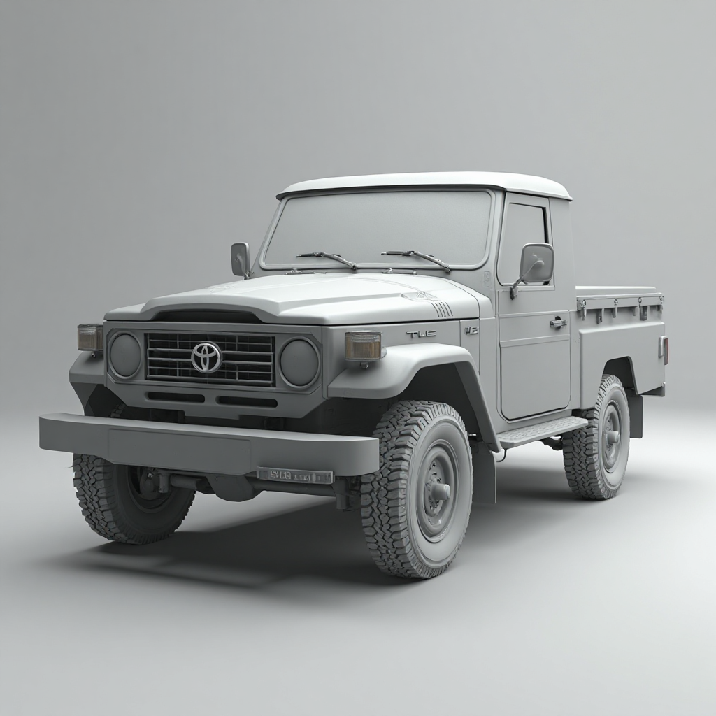 Toyota Land Cruiser Ute 2023 free 3D printable STL