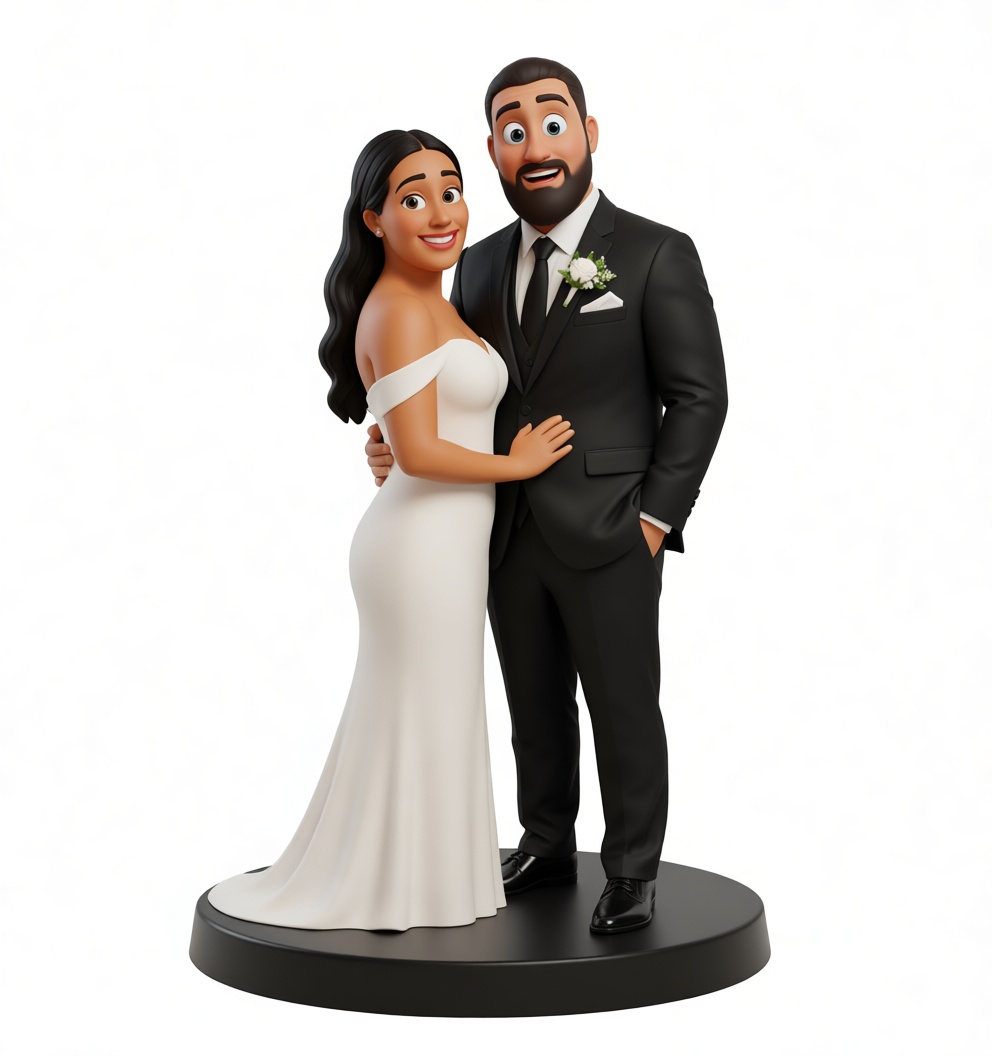 Wedding Couple Figurine free 3D printable STL
