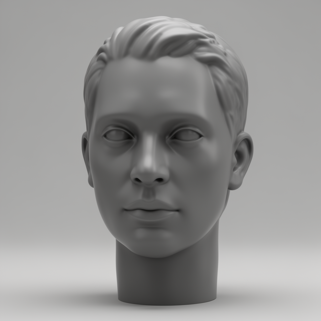 Enlarged Head Model free 3D printable STL