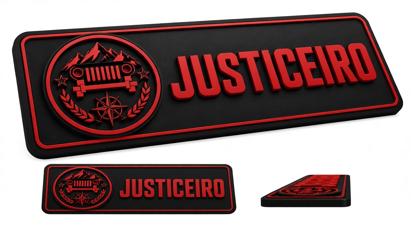 Justiceiro Emblem Plaque free 3D printable STL