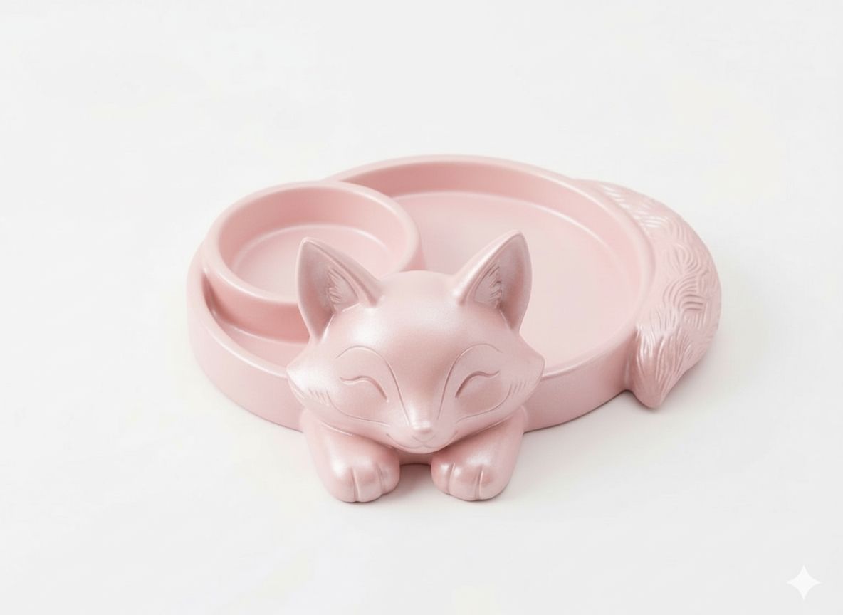 Sleeping Fox Tray free 3D printable STL
