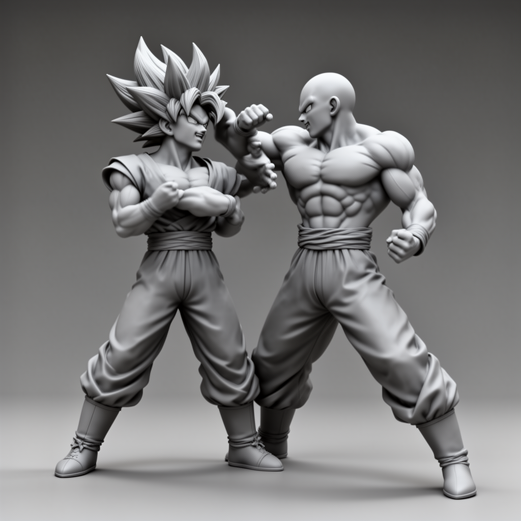 Goku Ultra Instinct Figure free 3D printable STL
