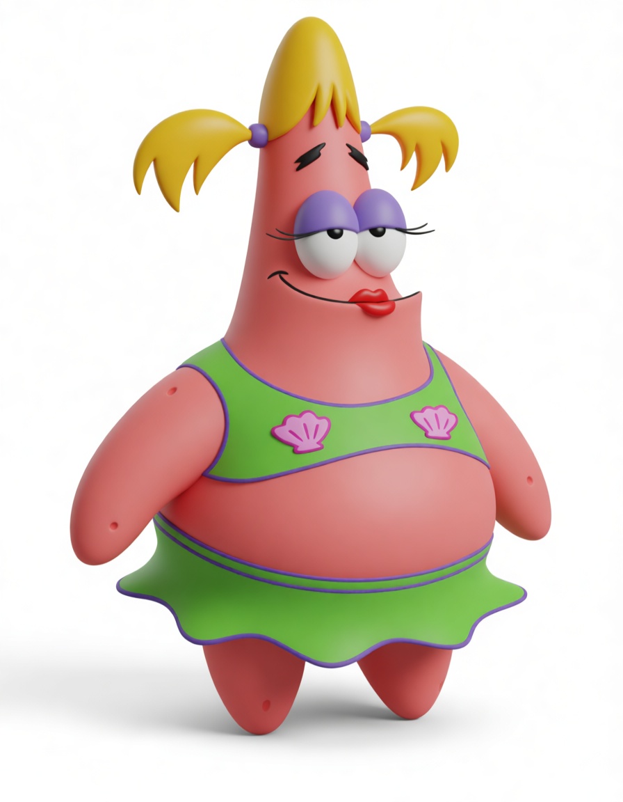 Patricia Star Figurine free 3D printable STL