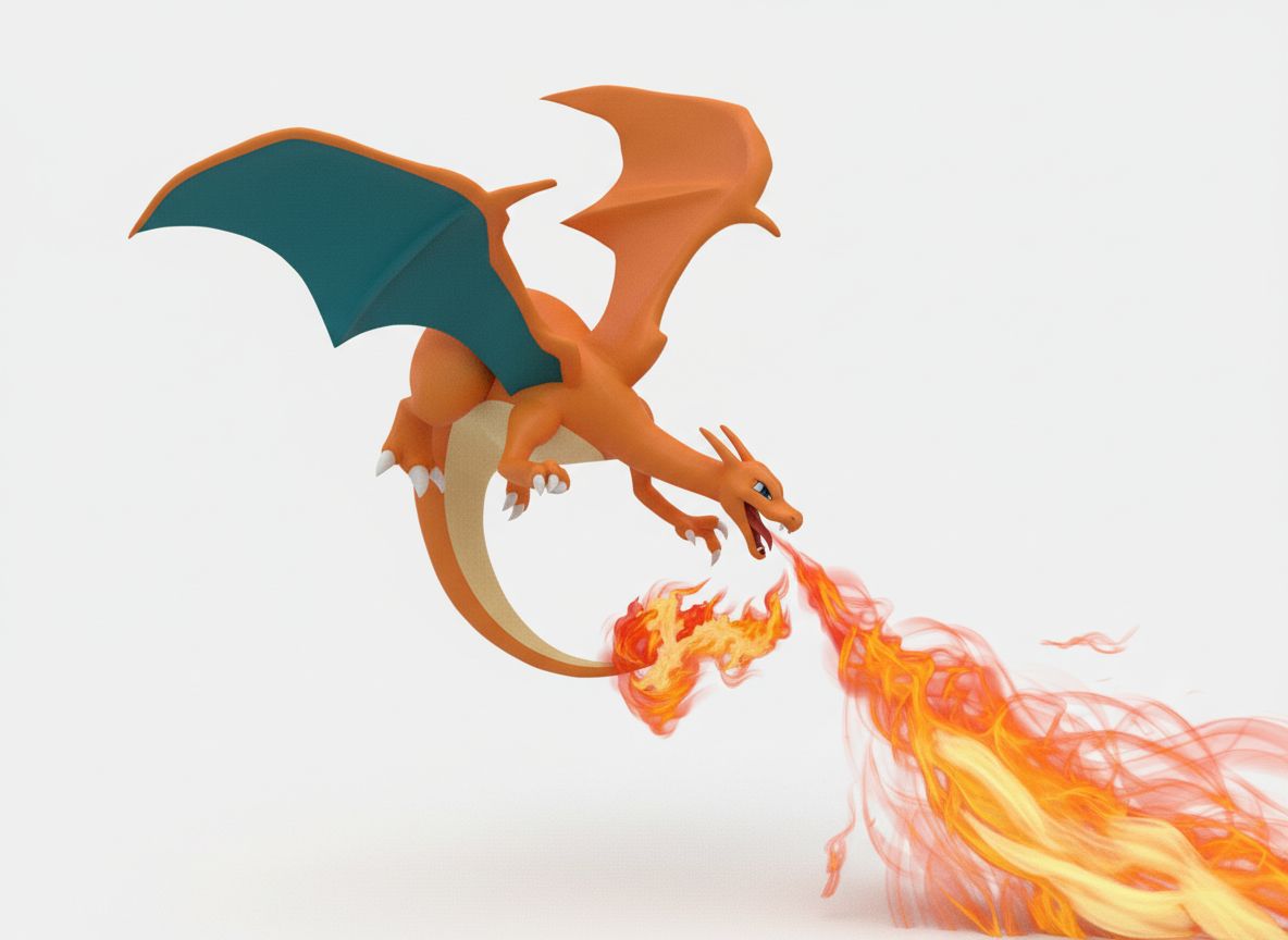 Charizard Fire Figurine free 3D printable STL