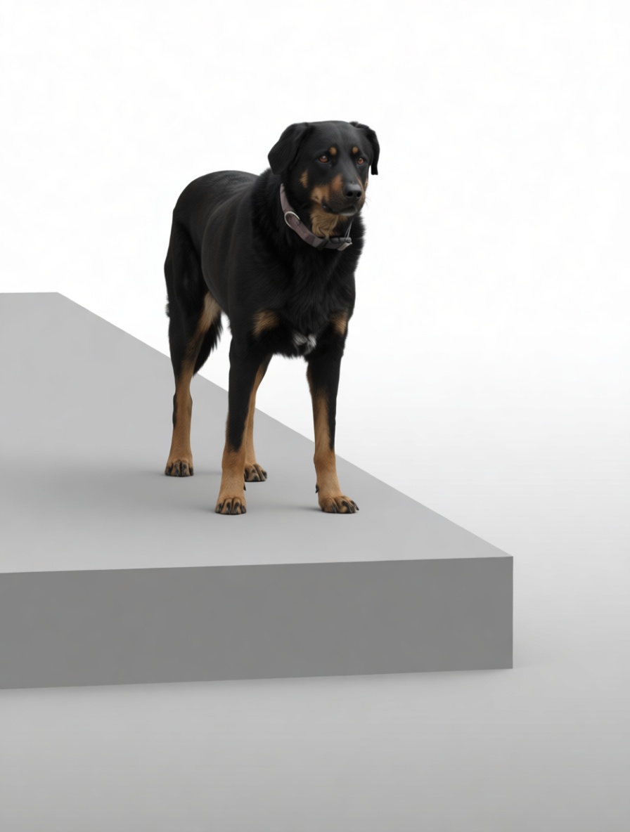Rottweiler Dog Model free 3D printable STL