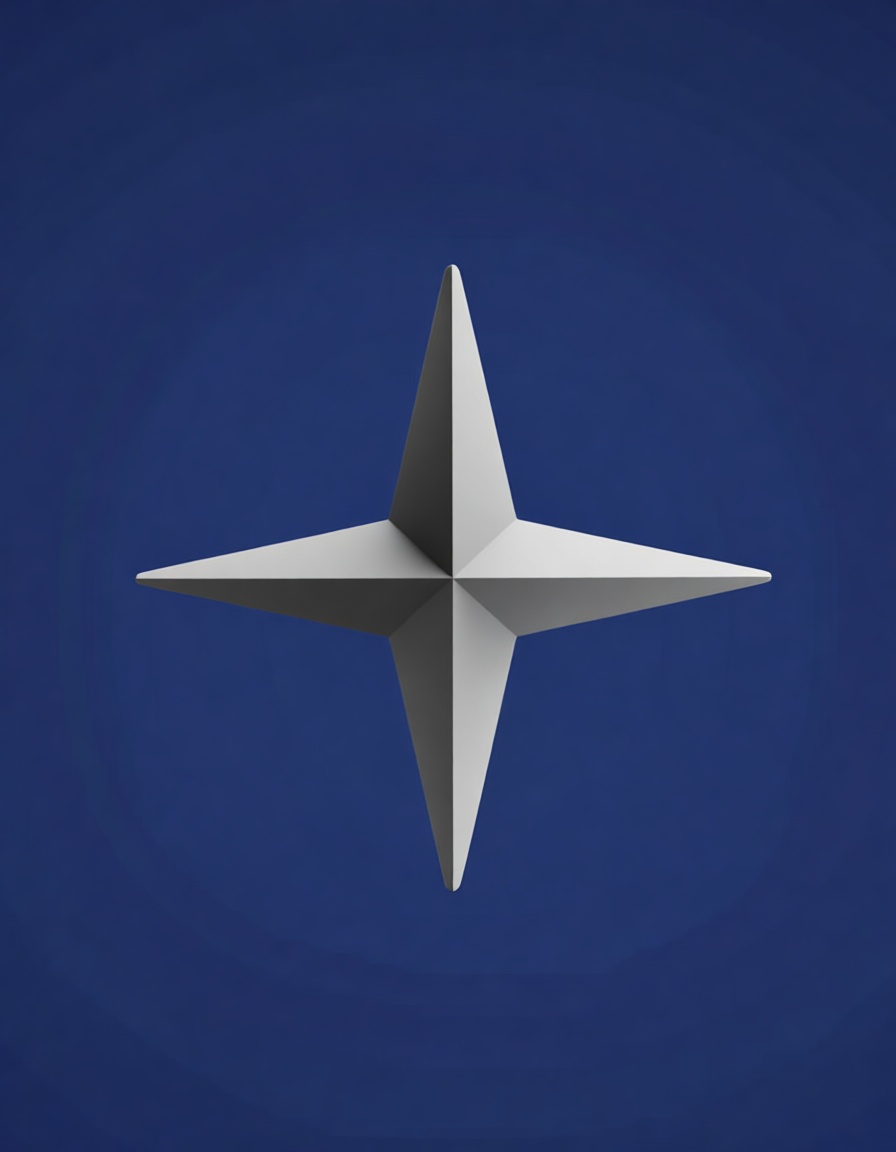 Four-Point Star Ornament free 3D printable STL