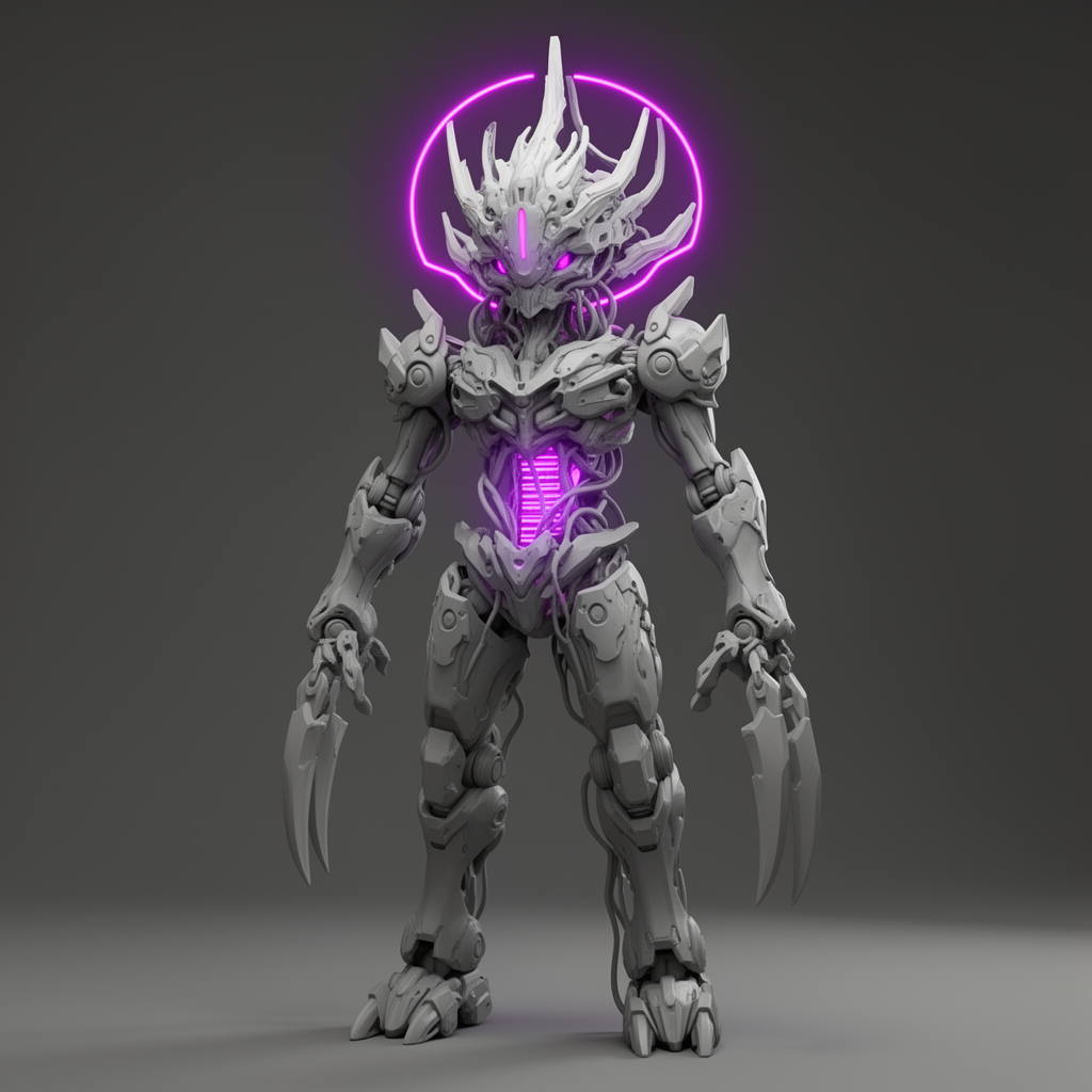Chrome Norn Emissary Figurine free 3D printable STL