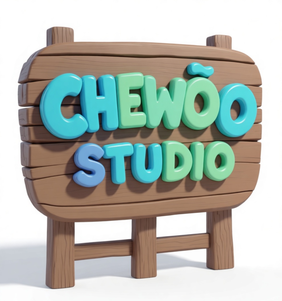 Chewoo Studio Wooden Sign free 3D printable STL