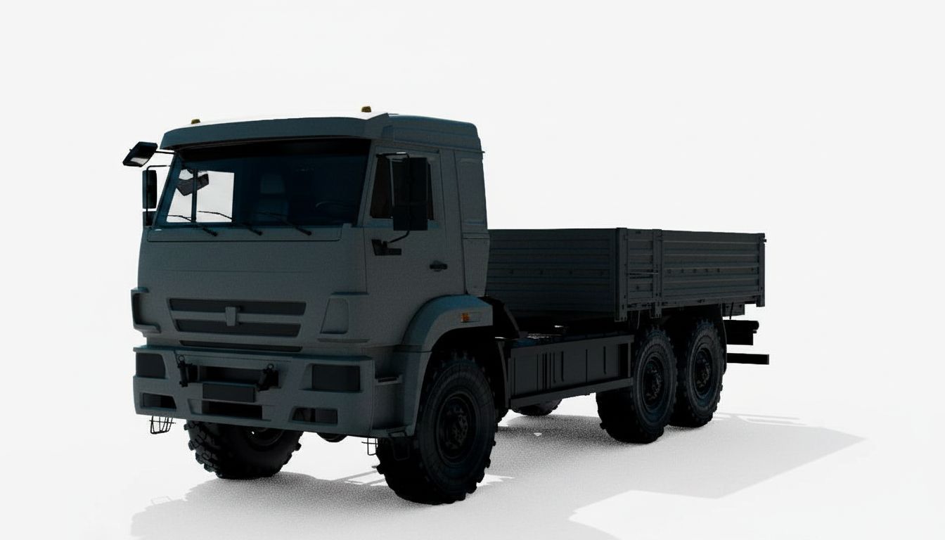 Kamaz 5350 Truck Model free 3D printable STL