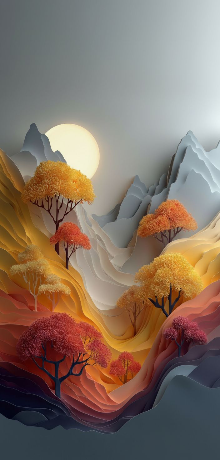 Abstract Mountain Landscape Sculpture free 3D printable STL