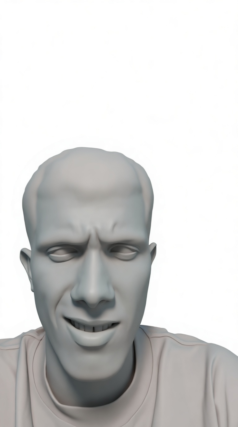Smiling Bald Man Bust free 3D printable STL