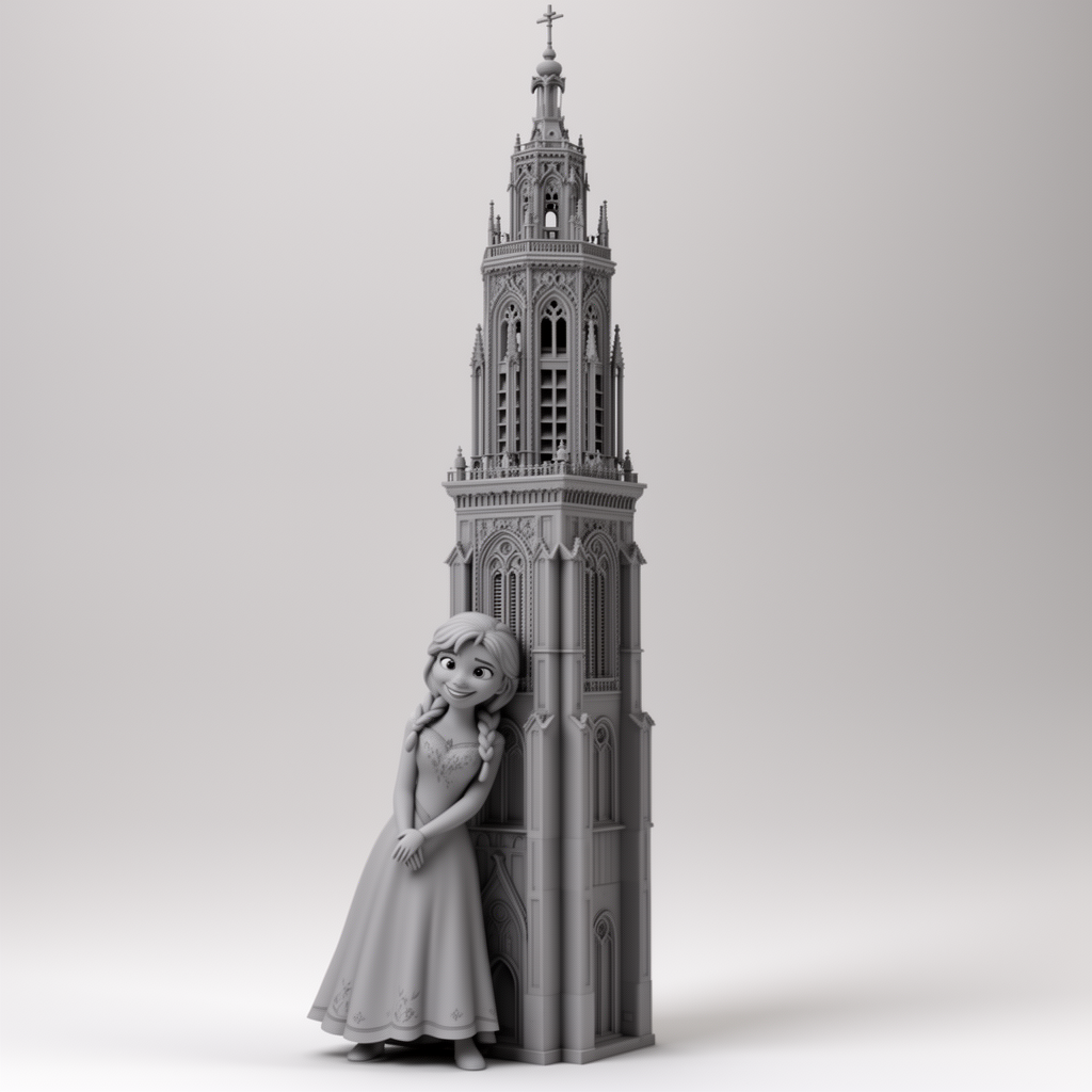 Anna Frozen Figurine free 3D printable STL