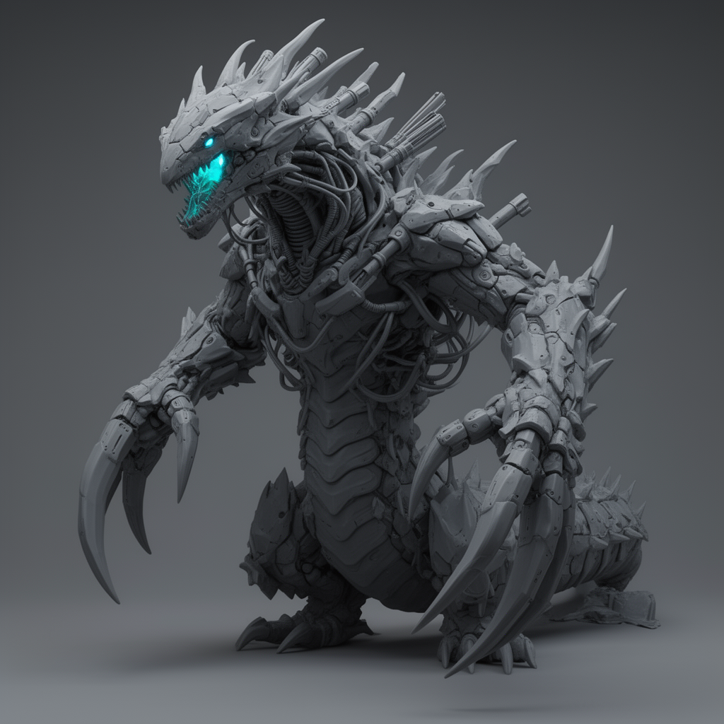 Chrome Trygon Figurine free 3D printable STL