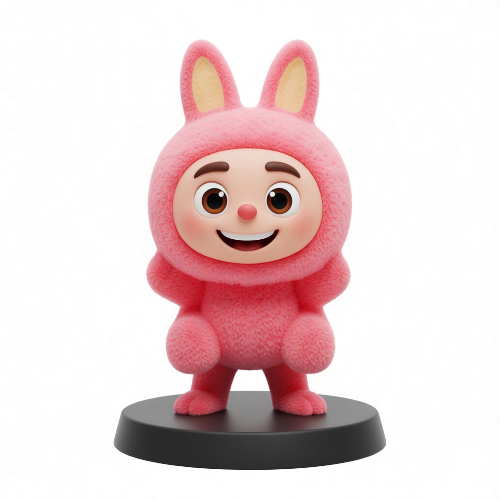 Pink Bunny Figurine free 3D printable STL