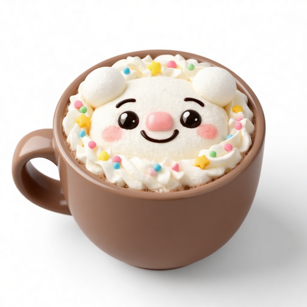 Cute Bear Latte Art free 3D printable STL