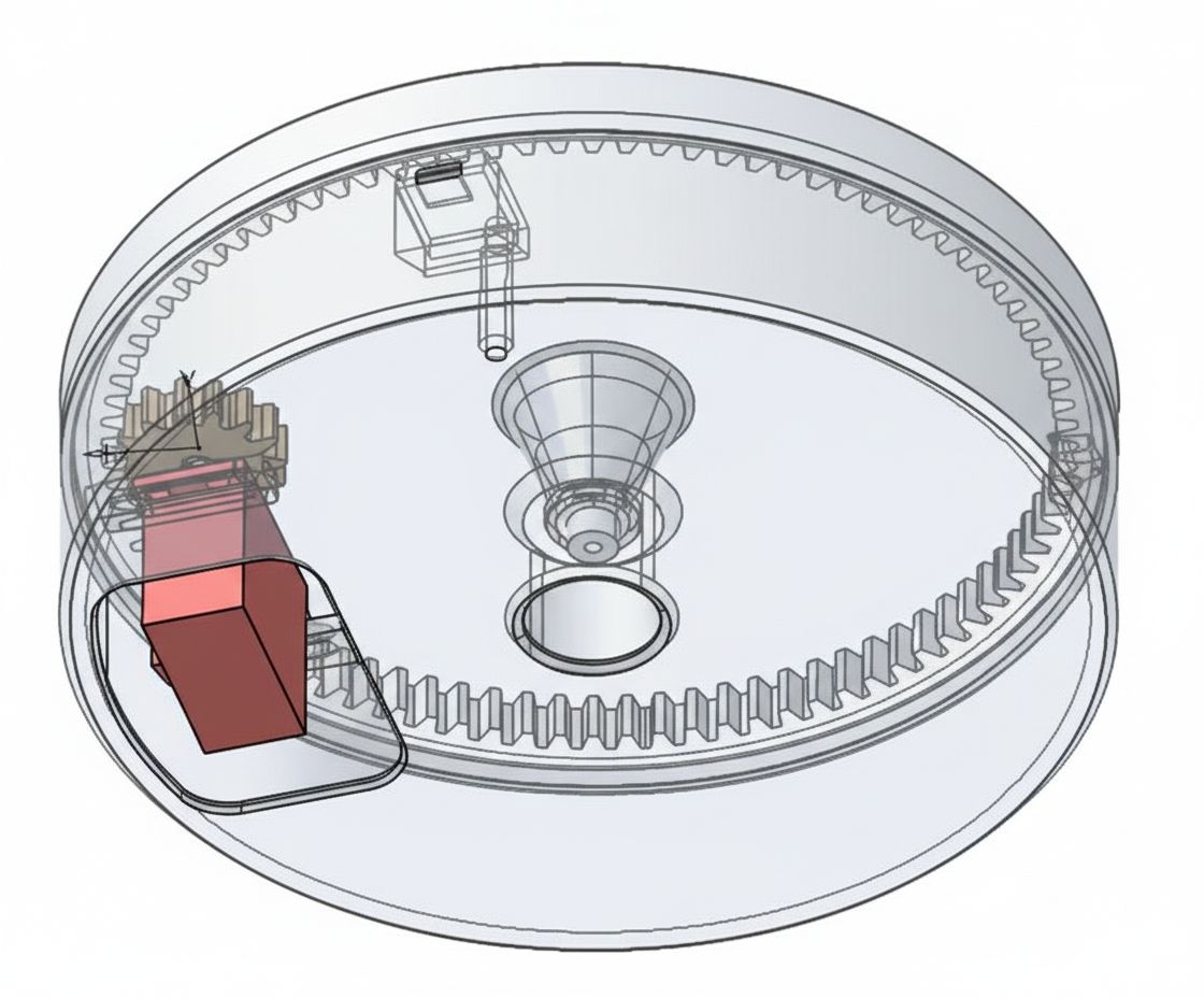 Spur Gear Mechanism Model free 3D printable STL