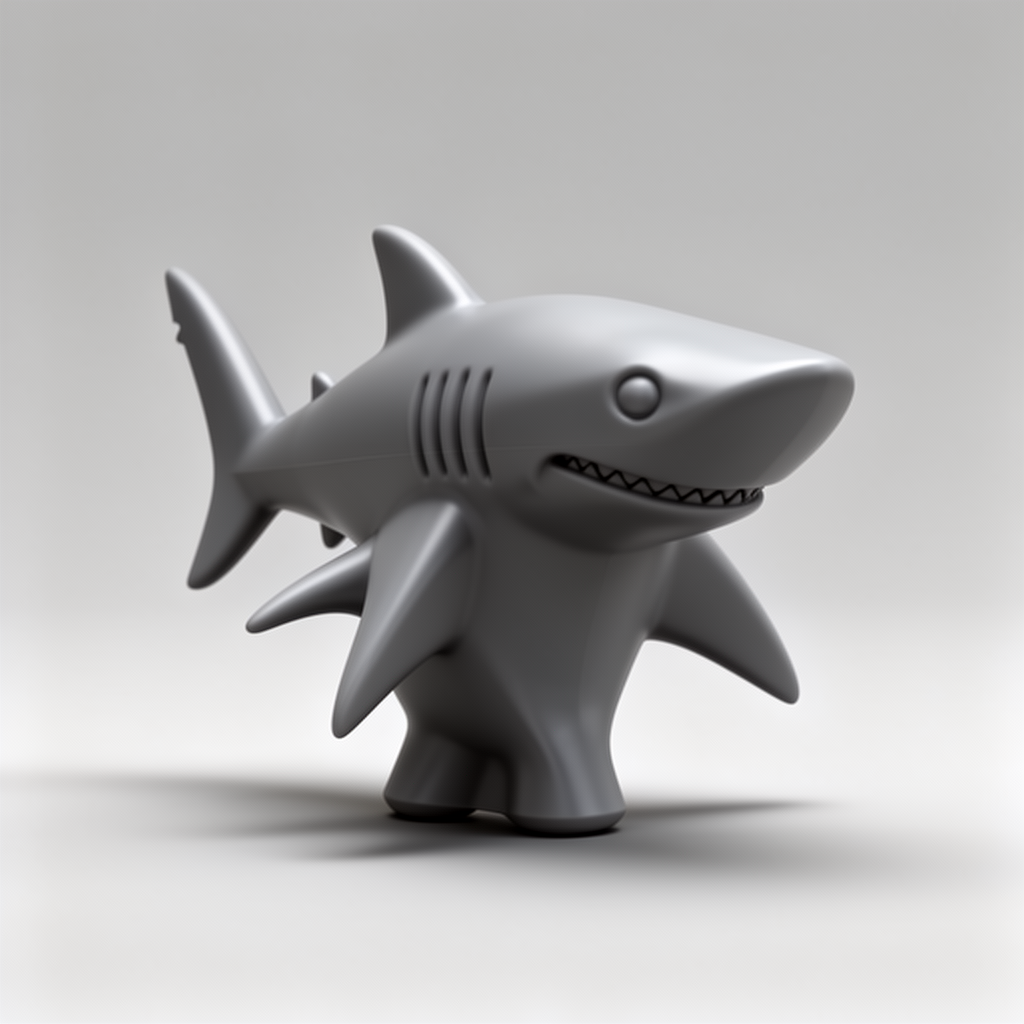 Stylish Shark Figurine free 3D printable STL