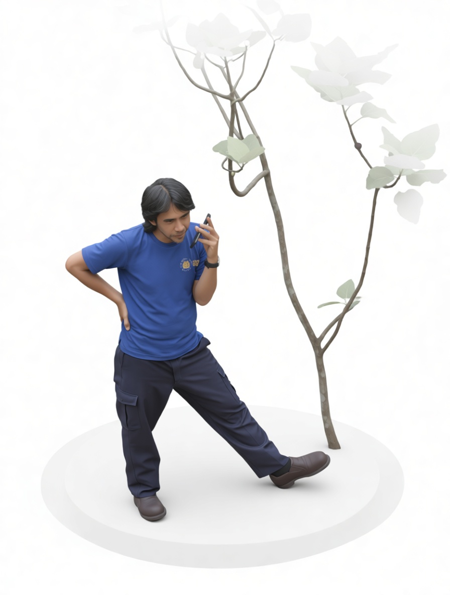 Man Talking on Phone Figurine free 3D printable STL