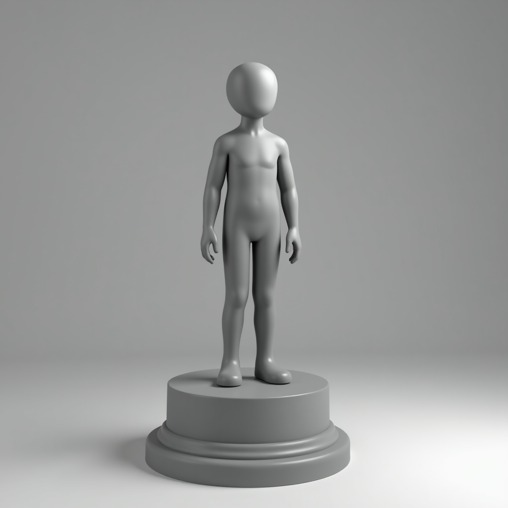 Stylized Medium Figure Model free 3D printable STL