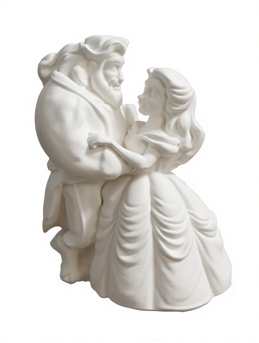 Beauty and the Beast Figurine free 3D printable STL