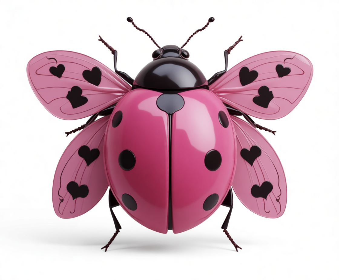 Pink Ladybug Figurine free 3D printable STL