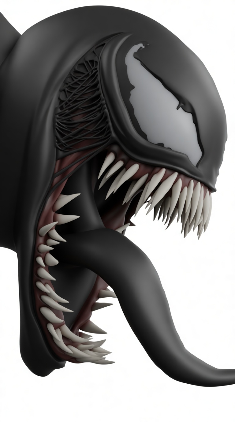 Venom Head Bust free 3D printable STL