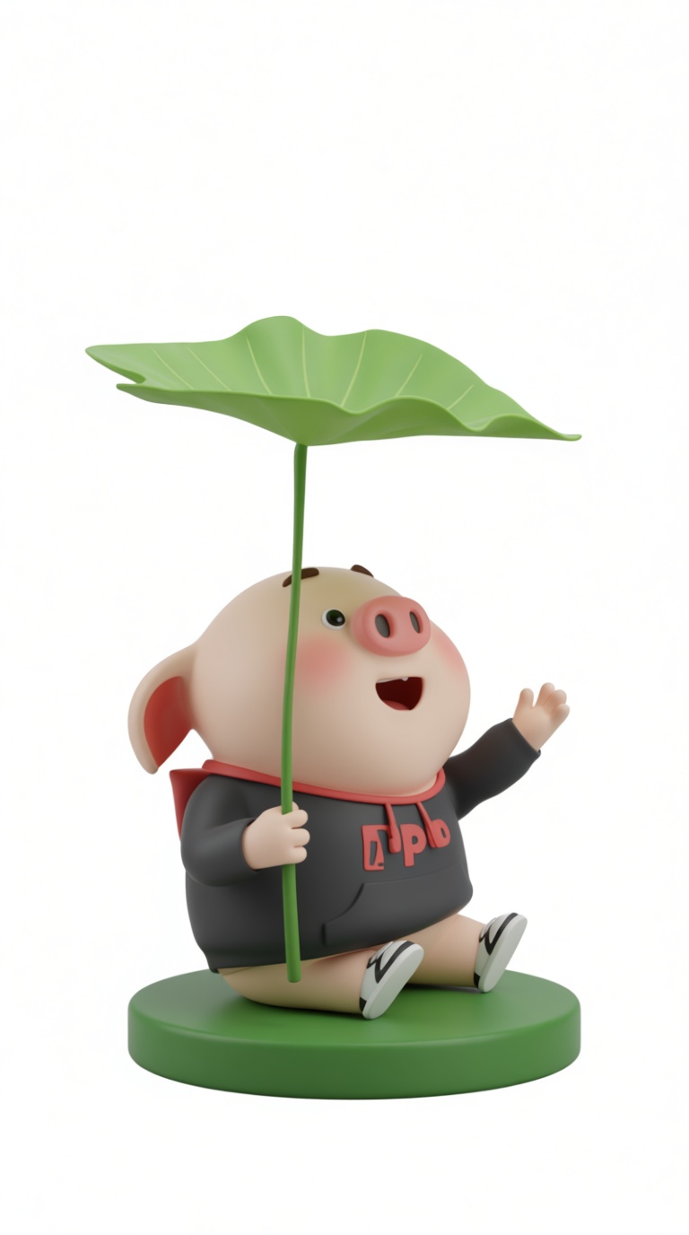 Cute Piglet Figurine free 3D printable STL