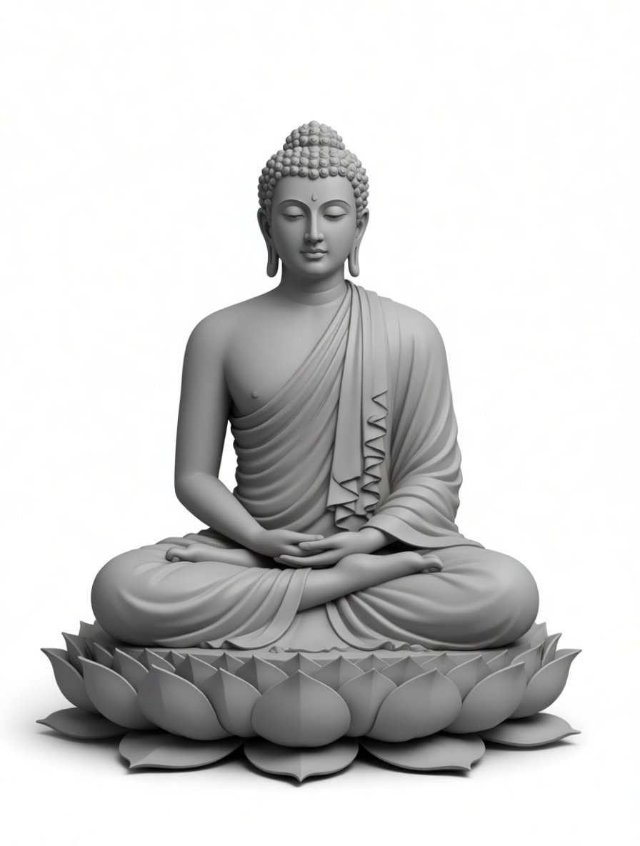 Buddha Lotus Statue free 3D printable STL