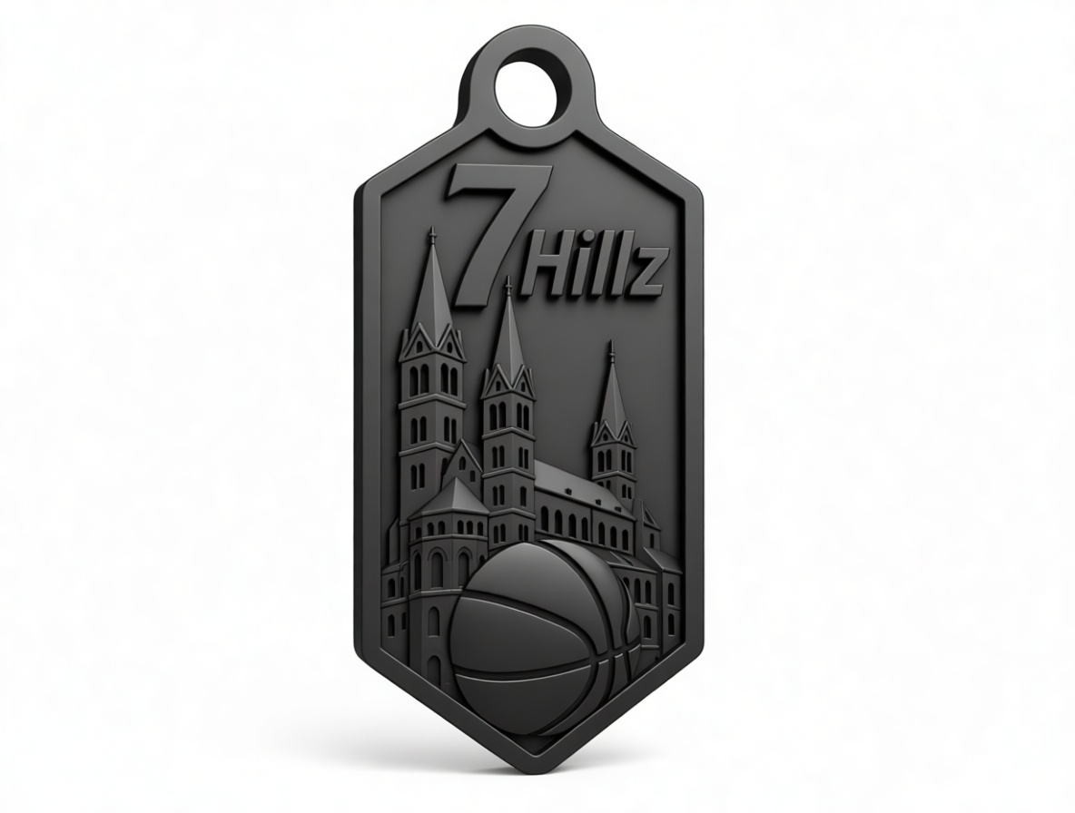 7 Hillz Basketball Keychain free 3D printable STL