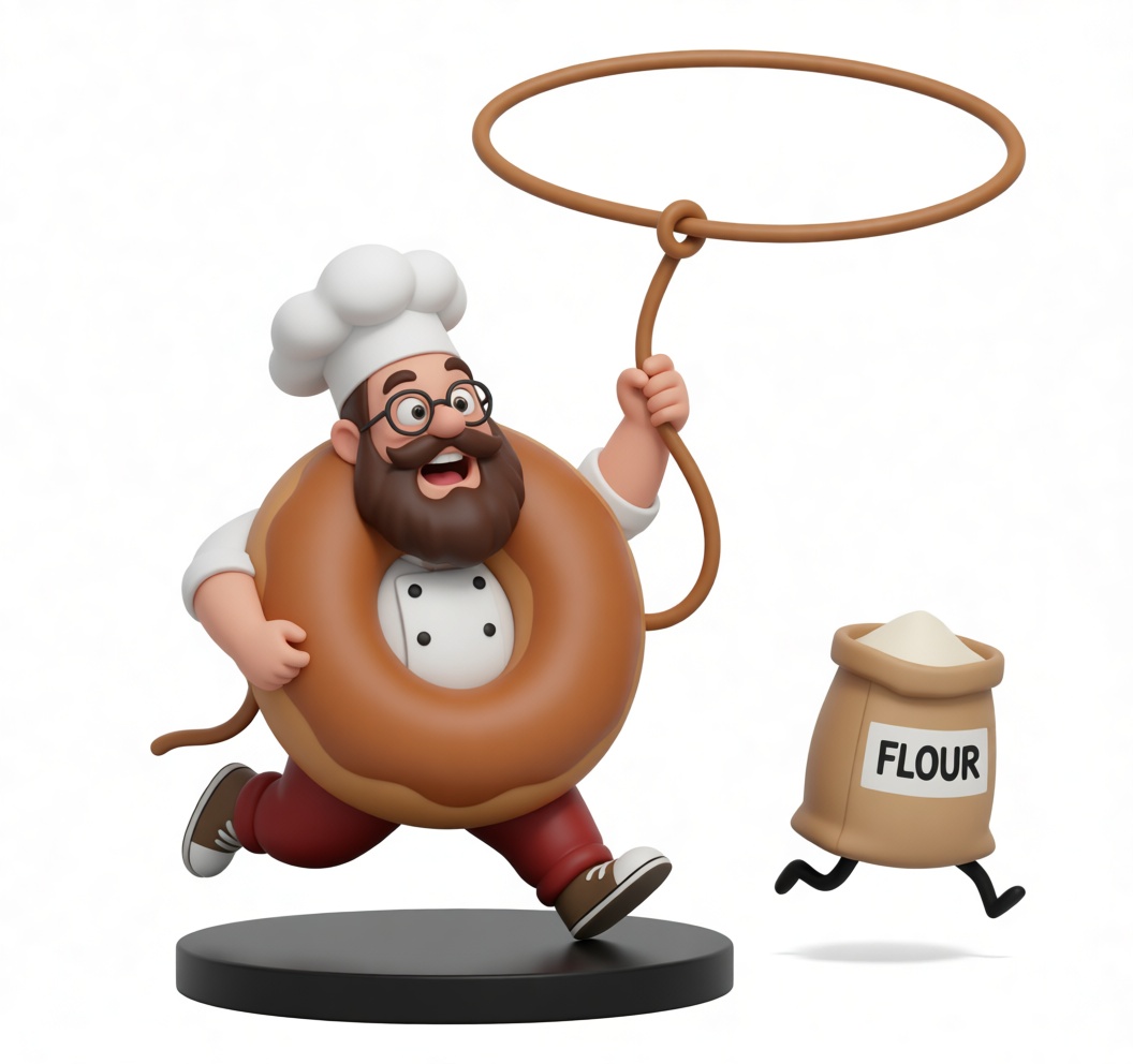 Chef with Donut Figurine free 3D printable STL