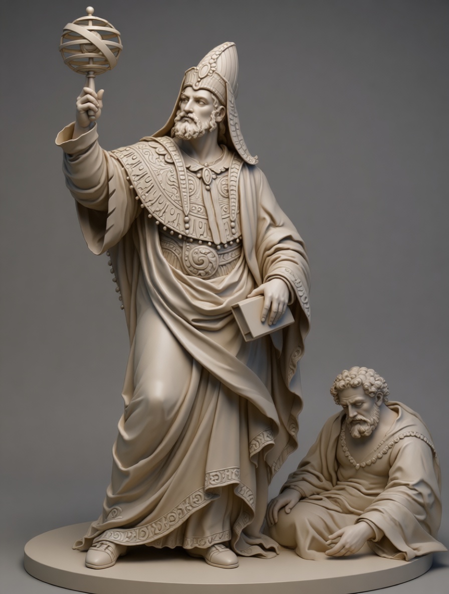 Ancient Astronomer Statue free 3D printable STL